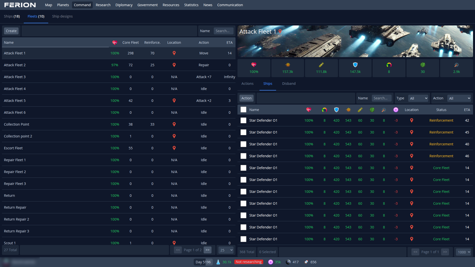 Fleet Overview Screenshot