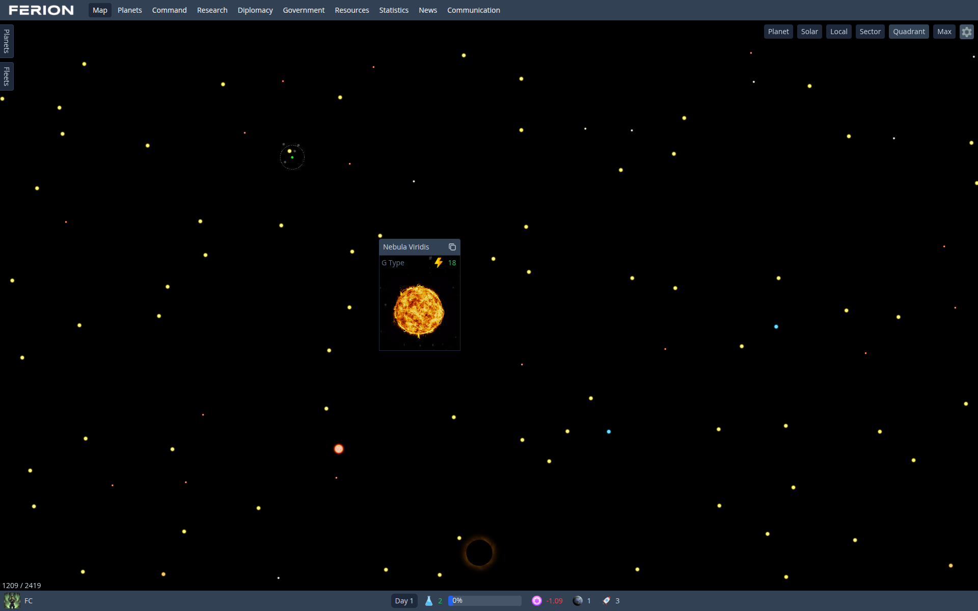 Galaxy Map Screenshot